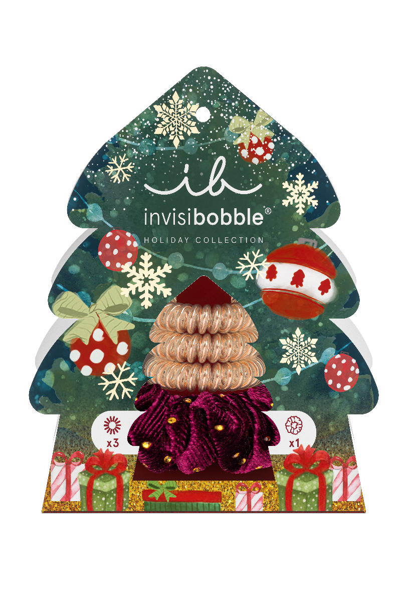 Invisibobble Holidays Good Things Come In Trees 4Pc