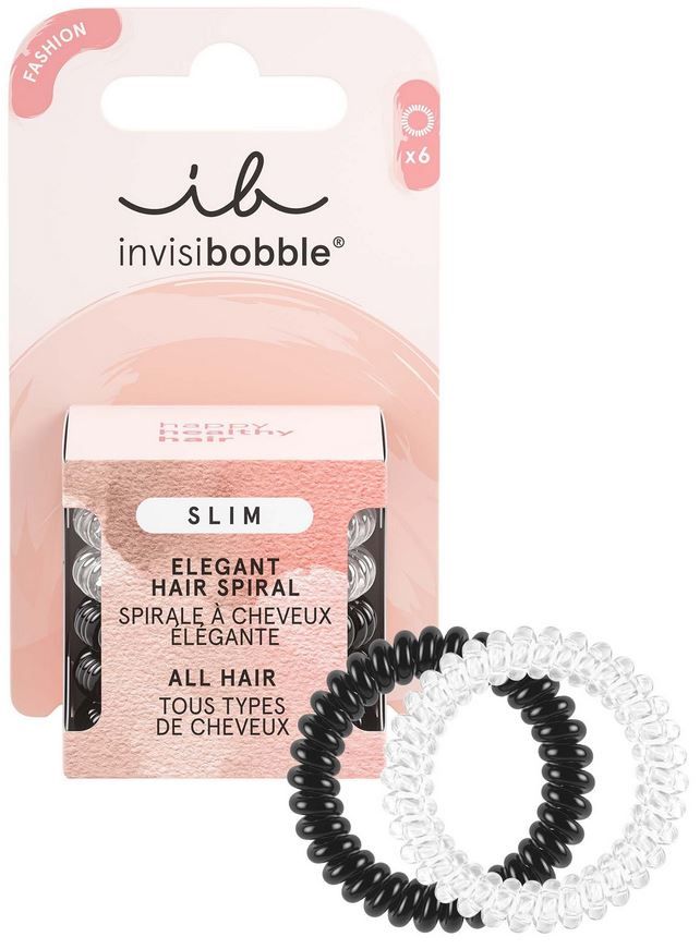 Invisibobble Elegant Hair Spiral Day And Night Slim 6/St
