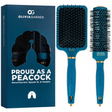Olivia Garden Limited Edition Peacock NanoThermic Speed XL & Paddle
