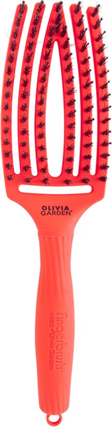 Olivia Garden Fingerbrush Combo ForThink Pink Bold Orange.