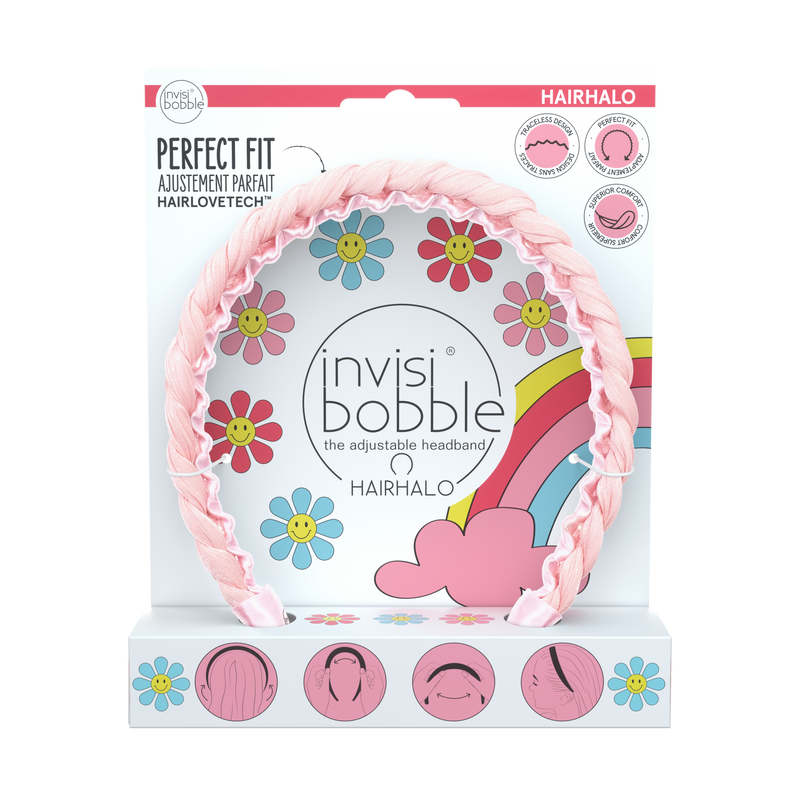 Invisibobble HairHalo Eat,Pink,And Be Merry.